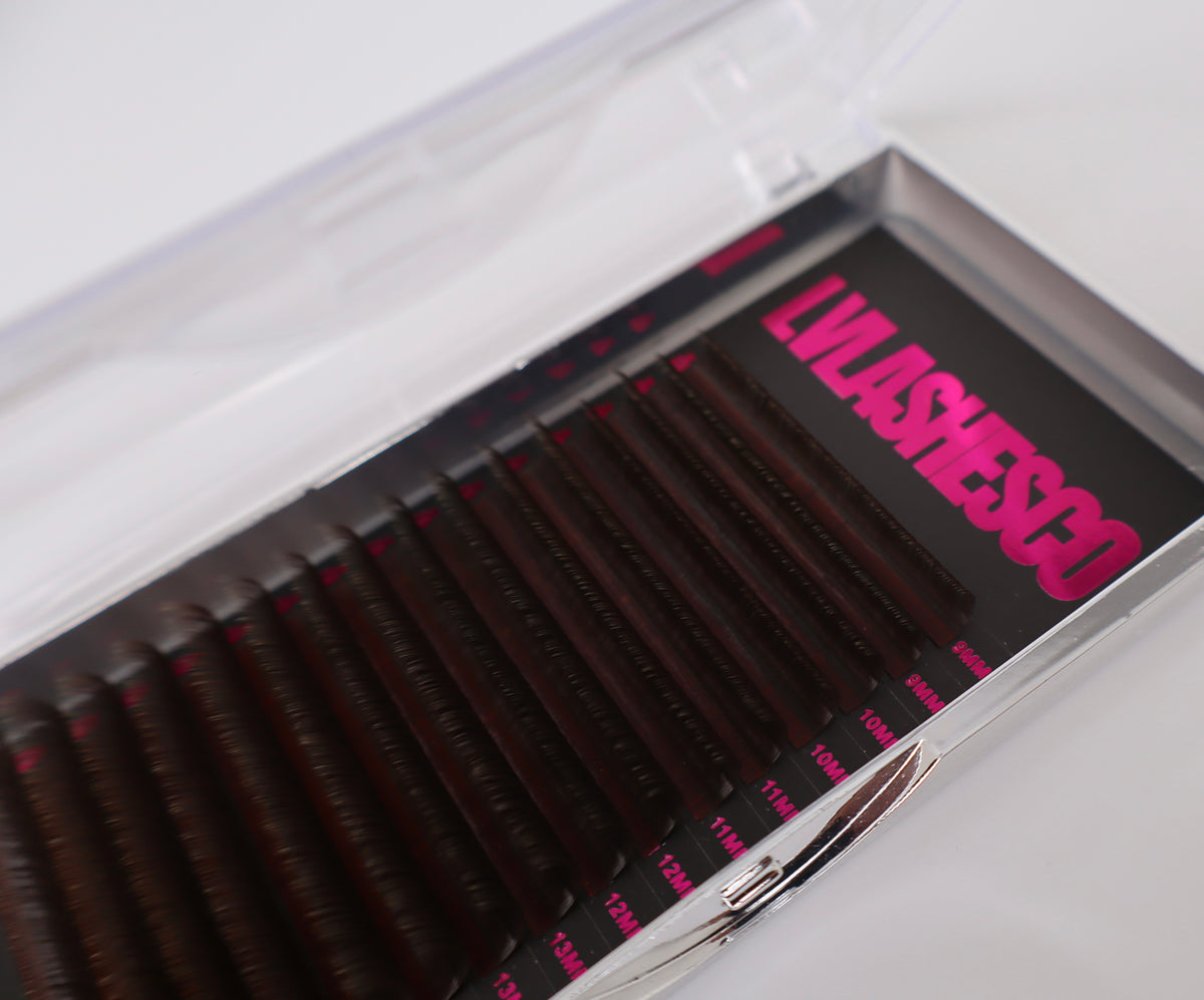 0.05 MOCHA BROWN Cashmere Mixed Volume Lashes